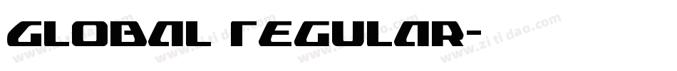Global Regular字体转换